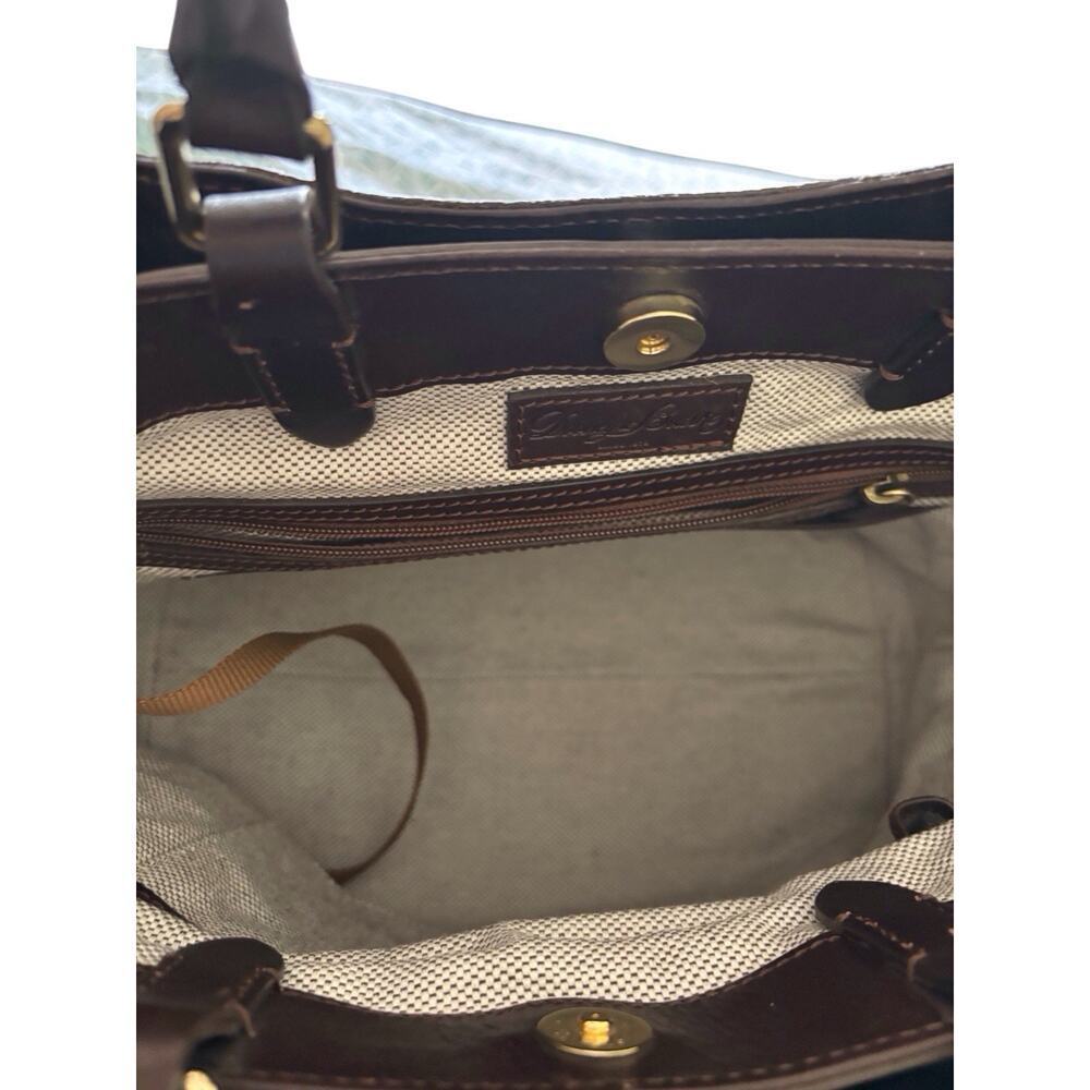 Dooney & Bourke City GrayPython Barlow Purse Satchel w Shoulder Strap - Picture 6 of 15